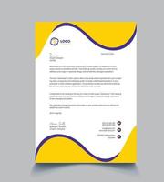 Modern Letterhead Design template Free Vector