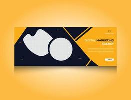 Professional Business Social Media Banner for your Digital marketing, web banner ads, Editable vector template.