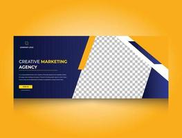 Business Social Media Banner Design, Websites ads Banner, Editable Vector Template.