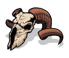 The Goat Skull Full Color Vector Artwork