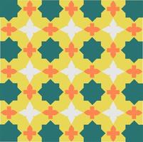 patrón de color amarillo abstracto islámico arte vectorial vector