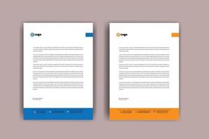 Modern company letterhead Template Design.Simple minimalist letterhead.elegant letterhead template design.business templates for your project.clean design and Vector illustration A4 cover