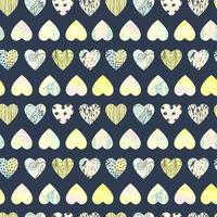 Seamless abstract background with colorful heart shape vector
