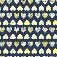 Seamless abstract background with colorful heart shape vector