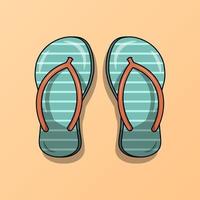 Pair of flip flops illustration