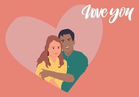 Valentine's day couple vector