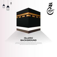 Simple and clean islamic background vector illustration.