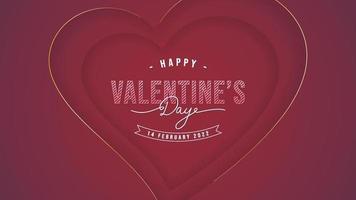 Valentine's day background design vector