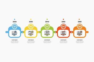 Business infographic, Timeline, Steps, process, Vector business template for presentations, Vector illustration, Marketing Strategy