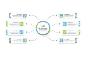 Business infographic, Timeline, Steps, process, Vector business template for presentations, Vector illustration, Marketing Strategy