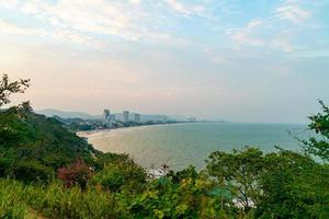 Hua Hin city scape skyline in Thailand photo