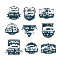 classic car logo template vector