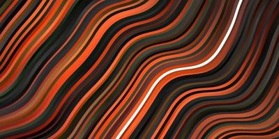 Dark Green, Yellow vector background with wry lines.