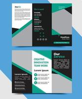 Modern and creative trifold vector