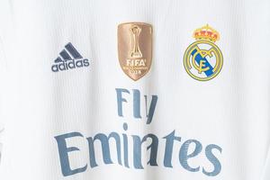 Bangkok, Thailand - Jan 18, 2022 - Real Madrid shirt home jersey season 2014-2015 photo