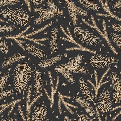 Christmas and New Year seamless pattern, vector xmas background
