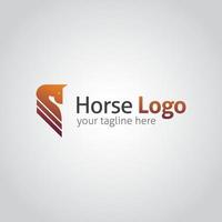 Horse logo design template. Vector Illustration
