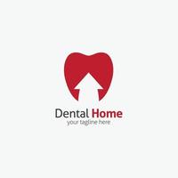 plantilla de diseño de logotipo dental. ilustración vectorial con estilo plano vector