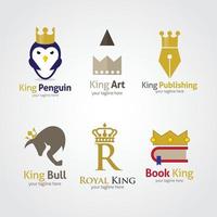 King logo design template. Vector Illustration