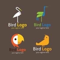 plantilla de diseño de logotipo de pájaro. ilustración vectorial vector