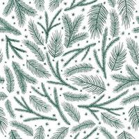 Christmas and New Year seamless pattern, vector xmas background