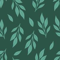 Seamless floral pattern with green leaves. Perfect for textile wallpaper posters. vector