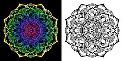 Mandala pattern in applied Thai style. vector