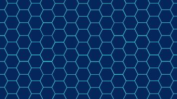Abstract blue dark hexagon pattern background technology style. Modern futuristic honeycomb concept vector
