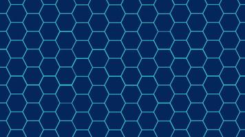 Abstract blue dark hexagon pattern background technology style. Modern futuristic honeycomb concept vector