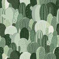 Seamless pattern with cactus in cartoon style. Wallpaper, textiles, wrapping paper, apparel. vector