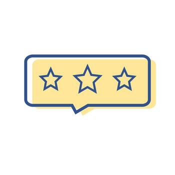 feedback customer satisfaction lineal icon color. vector simple lineal