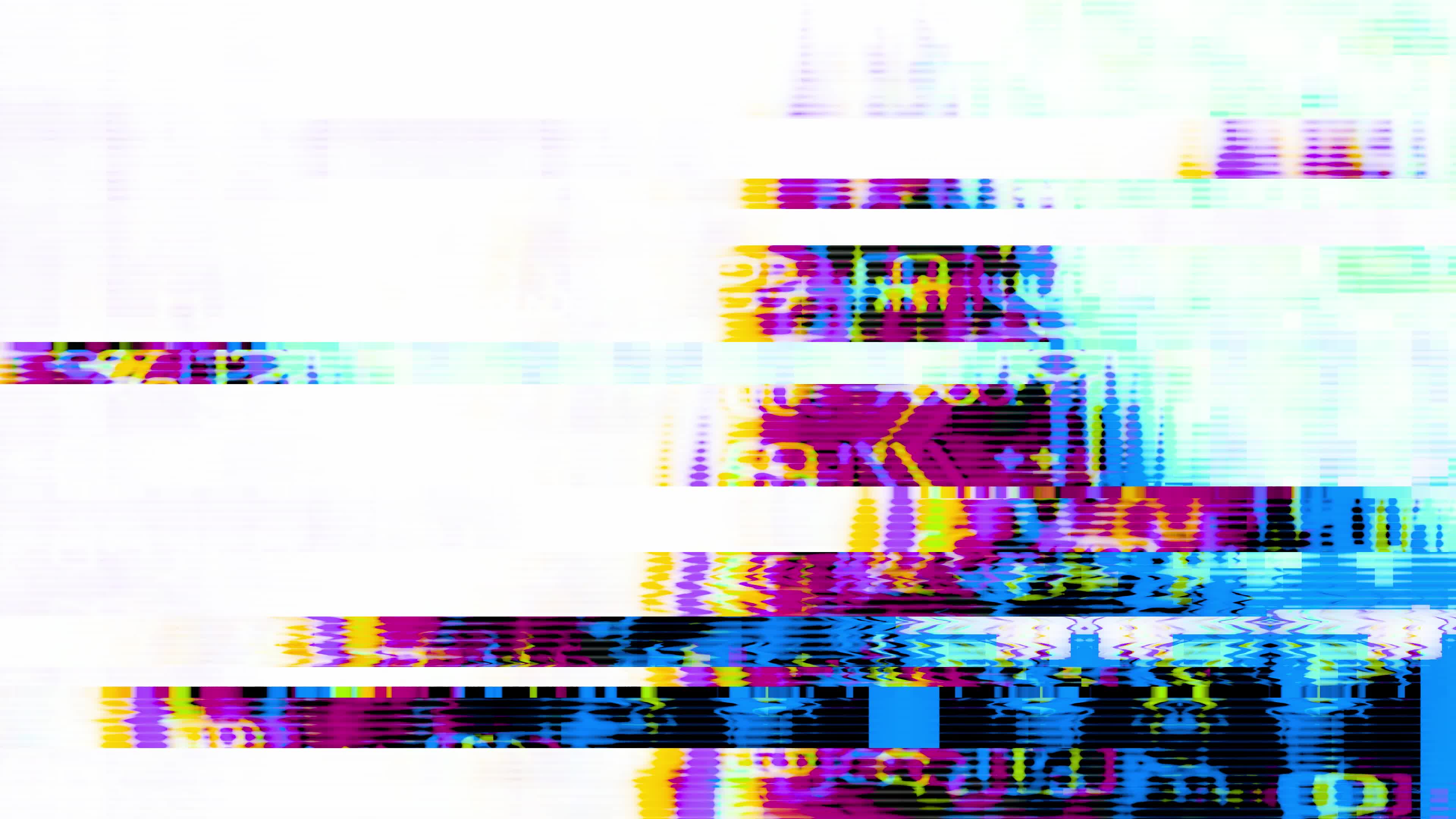 Glitch Door - VJ Video Loop. Full HD Glitch Motion Background