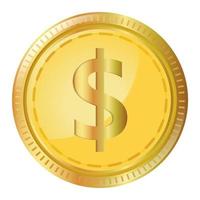 dollar coin clipart vector