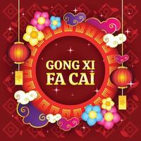 Gong Xi Fa Cai Background Template vector