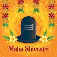 Maha Shivratri Background Template vector