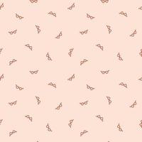 Vector seamless pattern with red heart-shaped glasses on beige background