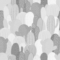 Seamless pattern with cactus in cartoon style. Wallpaper, textiles, wrapping paper, apparel. vector