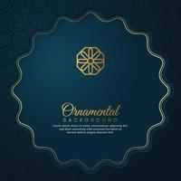 Ramadan Kareem, Islamic Arabic Blue Background vector