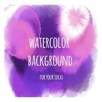 Vector illustration of a watercolor background