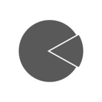 vector icon infographic pie on white background. pie chart templates