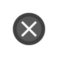 vector icon not accepted, has failed, on white background