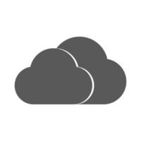 cloud icon vector on white background. Simple logo