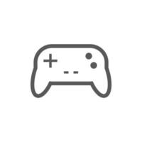 icono de consola de juego de joystick vectorial sobre fondo blanco. vector