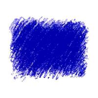 Blue crayon scribble texture stain isolated on white background vector