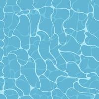 Seamless pattern of water texture. Shiny waves in pool, sea or ocean. Summer concept. vector