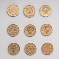 monedas de una libra foto