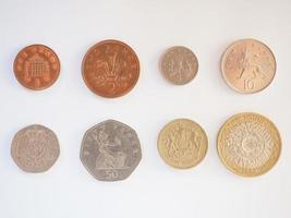 serie de monedas de libra foto