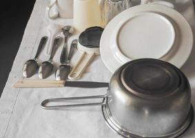 Spoons and dishes photo