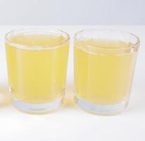 Pineapple juice glasses photo