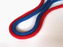 red and blue rope photo